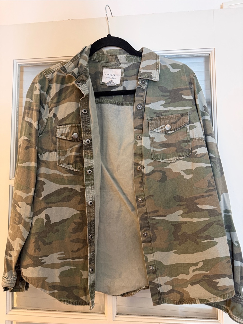 Forever 21 Men's Camouflage Field Jacket - Green, Brown, Tan